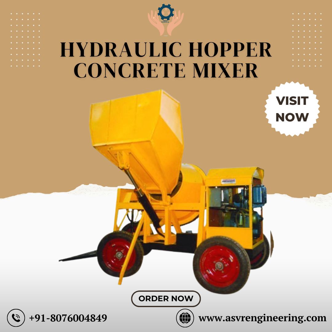 Reliable Hydraulic Hopper Concrete Mixer Wholesalers | Heavy-Duty Mixing Machines Supplier